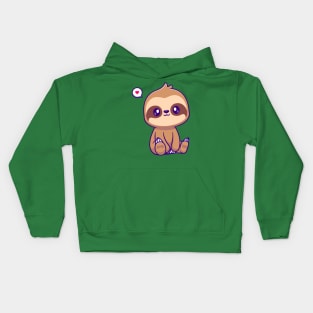 Cute Slot Sitting Cartoon Kids Hoodie